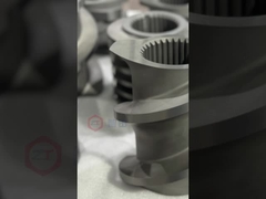 যমজ স্ক্রু এক্সট্রুডার স্ক্রু উপাদানগুলি চালানের জন্য প্রস্তুত